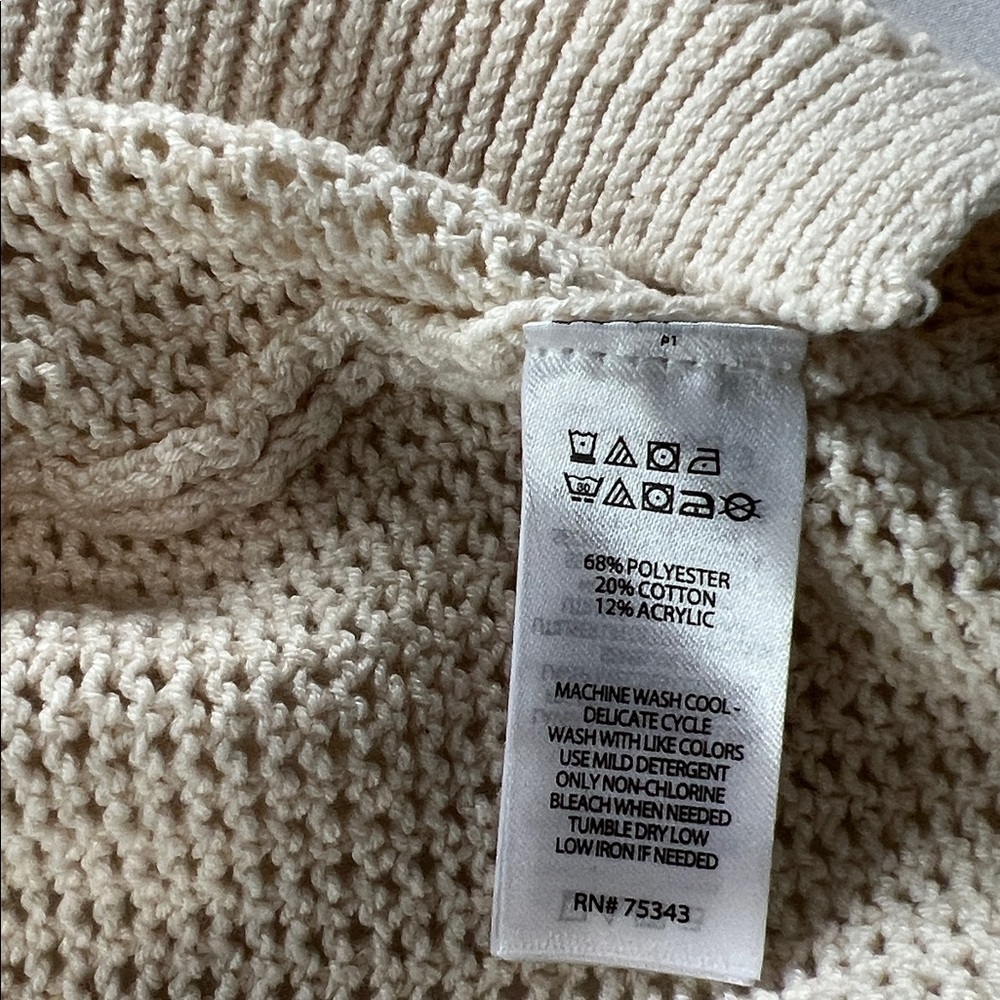 Happily Grey Cream Short Sleeve Knit Cropped Top - Picture 5 of 5